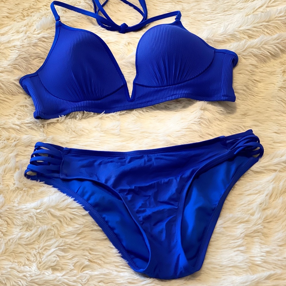 Royal Blue Underwire Bikini